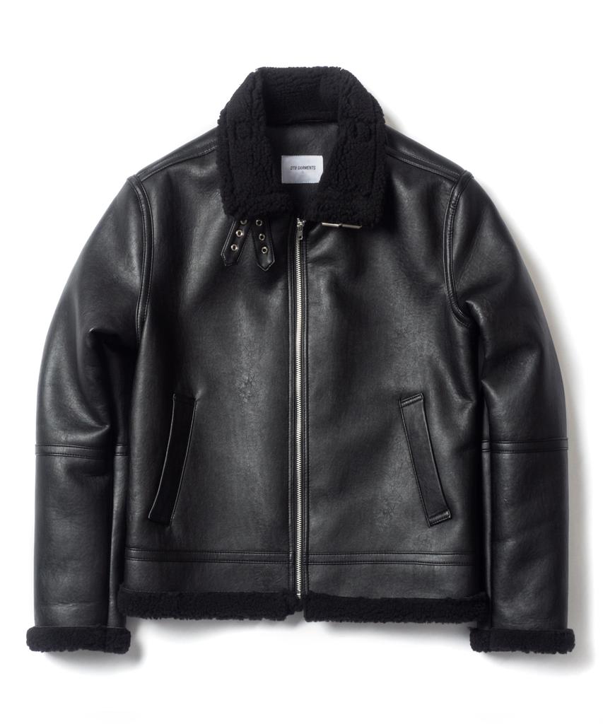 Qt8 Garments Rg B-3 Mouton Jacket (Black)
