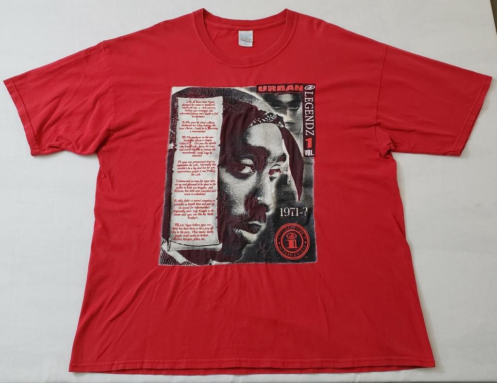 Vintage Tupac Shakur Urban Legendz Vol 1 T-Shirt Sz XXL Rap Tee Hip Hop 2PAC