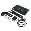 1 Set Universal Side Mount Motorcycle Registration Number License Plate Holder Bracket With LED Light Fender Eliminator