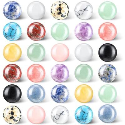 Natural Amethyst Agate 20mm Crystal Round Beads for Home Decor