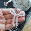 Transparent Ribbon Acrylic Cell Phone AirPod Earphone Keychain