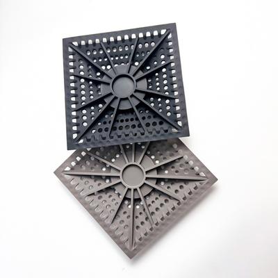 Silicone Shower Drain Hair Catcher Deodorant Square Hair Drain Catcher Easy To Clean Durable Floor Drain Protector