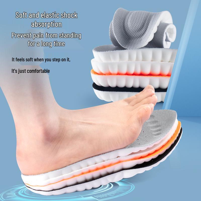 Stepping-on-Shit Insoles: Ultra-Soft, Anti-Pain, Breathable, Anti-Odor, Shock-Absorbing for Women's Long-Lasting Comfort & Men's Sports
