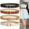 New Fashion Luxury Women's Belt Golden Buckle Suede Belt - Versatile For Jeans, Dress & Casual Wear, For Ideal Gift