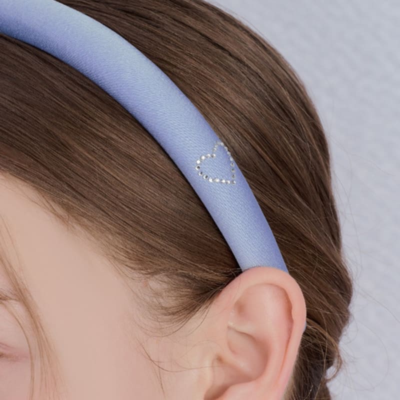 ENGBROX double heart cubic hairband_blue