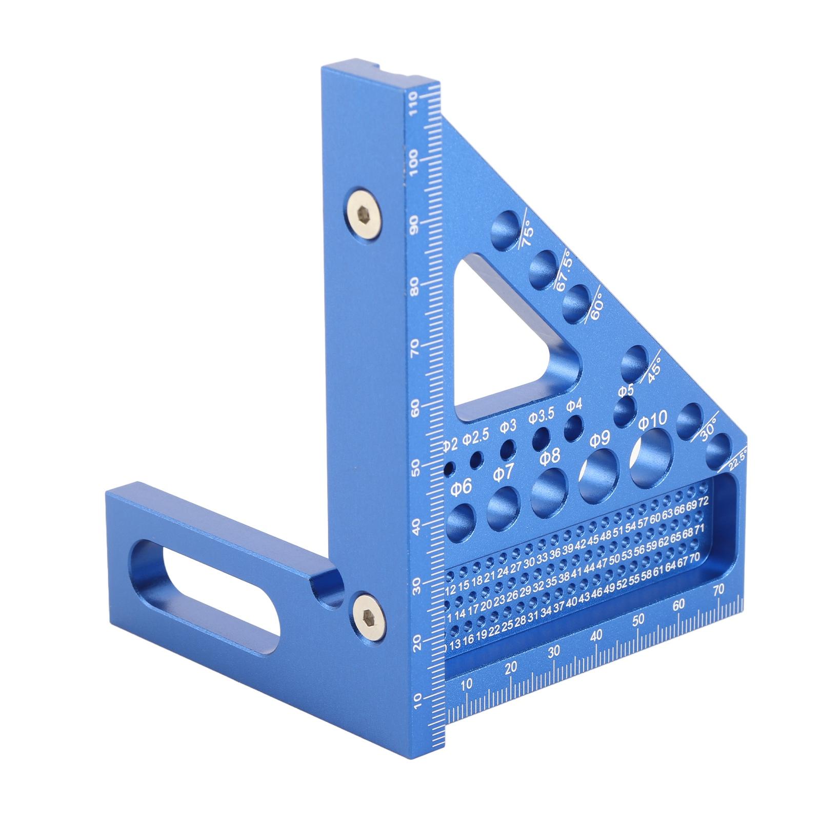 

Aluminum Alloy Multi Angle Measuring Ruler Woodworking DIY Miter Triangle Ruler Utility Scribing Gauge Multifunctional