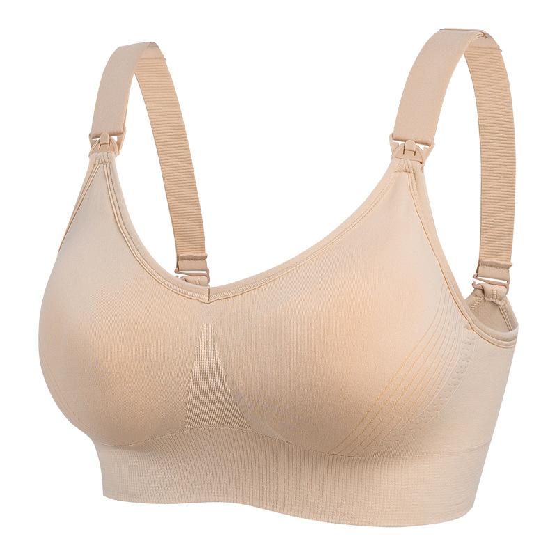 High-end upper opening buckle, large steel ring-free breastfeeding text, large cup gathering, anti-sagging collection of secondary breasts, thin 