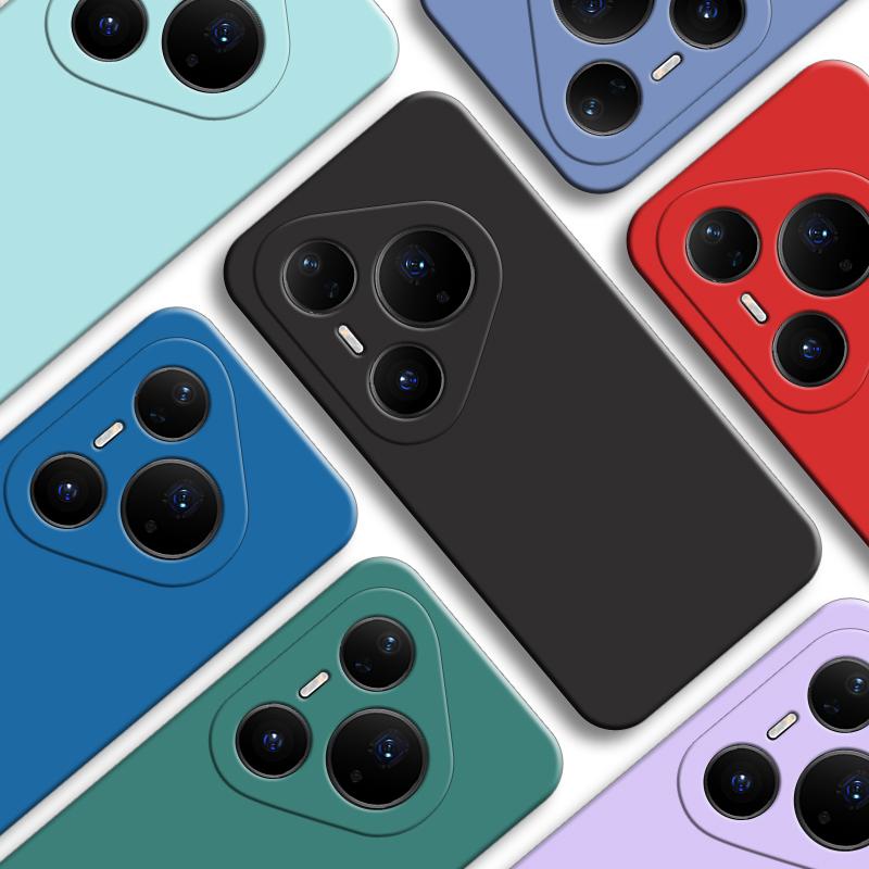 Pro pouzdro Huawei Pura 80 Pro+ Pro Pura 70 80 Pro Kryt Tekutý Silikonový Kaučuk Nárazuvzdorný Nárazník Pro Pura 70 80 Pro Plus