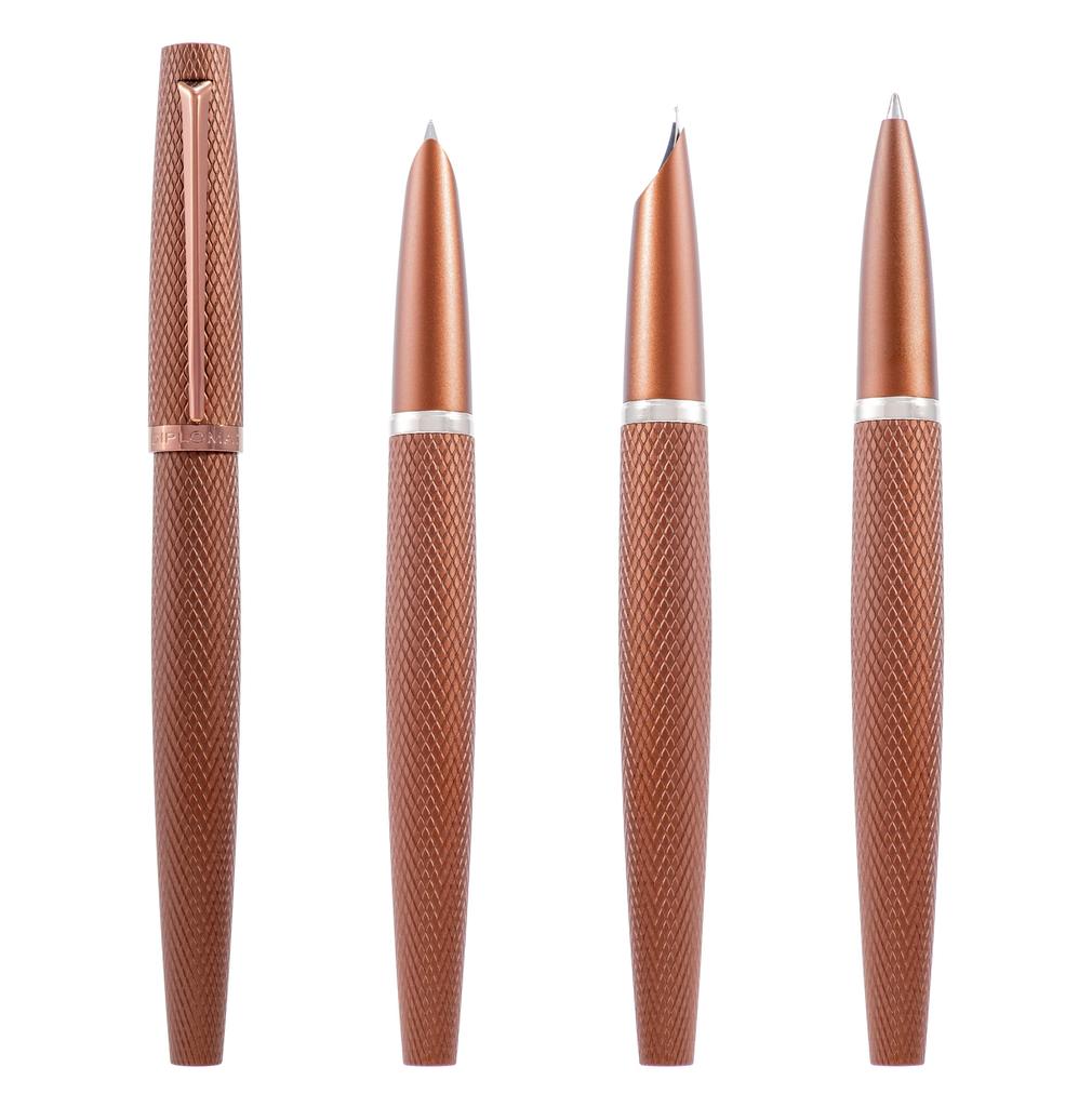 Diplomat Viper Fountain Guilloche Brown Pen,