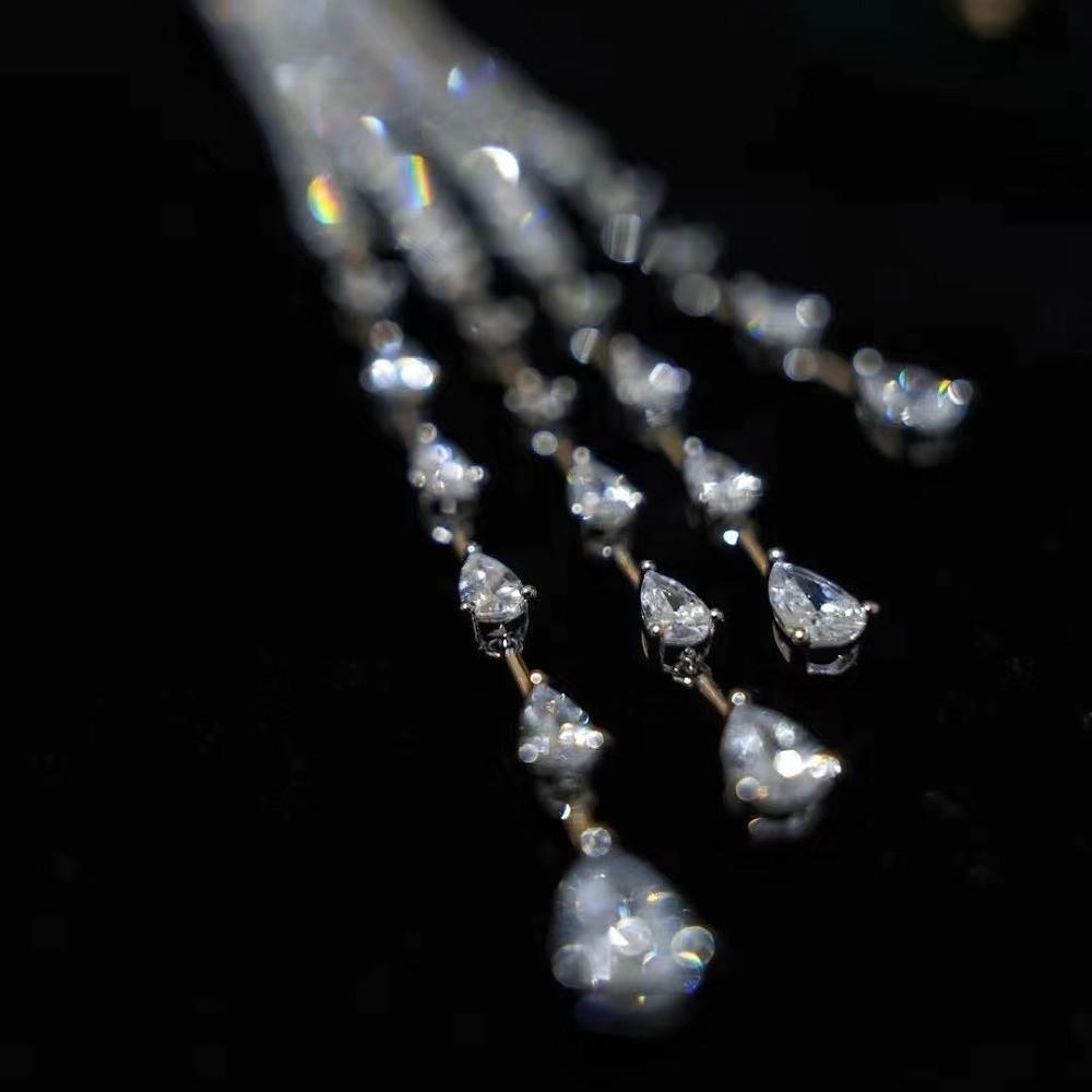 Elegant Long Tassel Brooch Light Luxury Shoulder Flash Suit Accessories