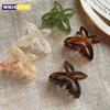 Nowe spinki do włosów motylki damskie Retro francuska osobowość galaretkowa spinka do włosów plastikowy zielony pazur do włosów damskie spinki akcesoria do włosów