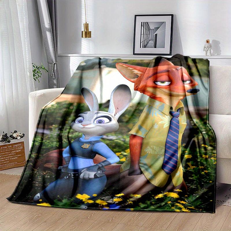 1 pezzo,Coperta Personaggi Film Zootopia Volpe Nick & Coniglietta Judy Peluche