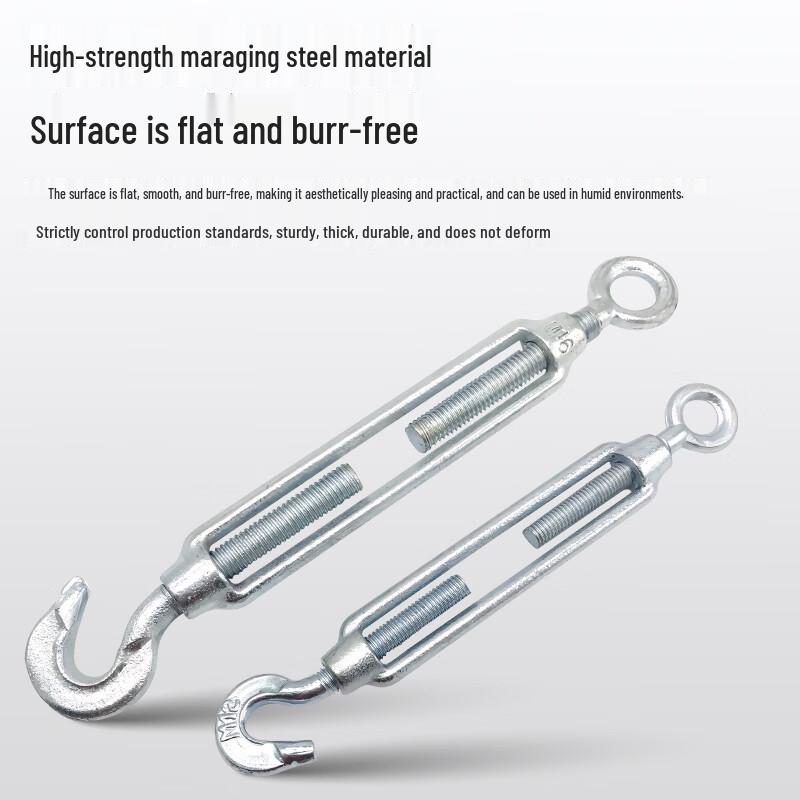 Open Body CO Type Double Hook Wire Rope Turnbuckle