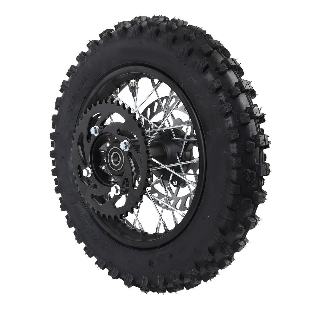 10 Inch Rear Wheel Rim Tire Assembly 80 100 10 3.00 10 12mm Axle Rear Wheel Tire and Rim Inner Tube Assembly Includes