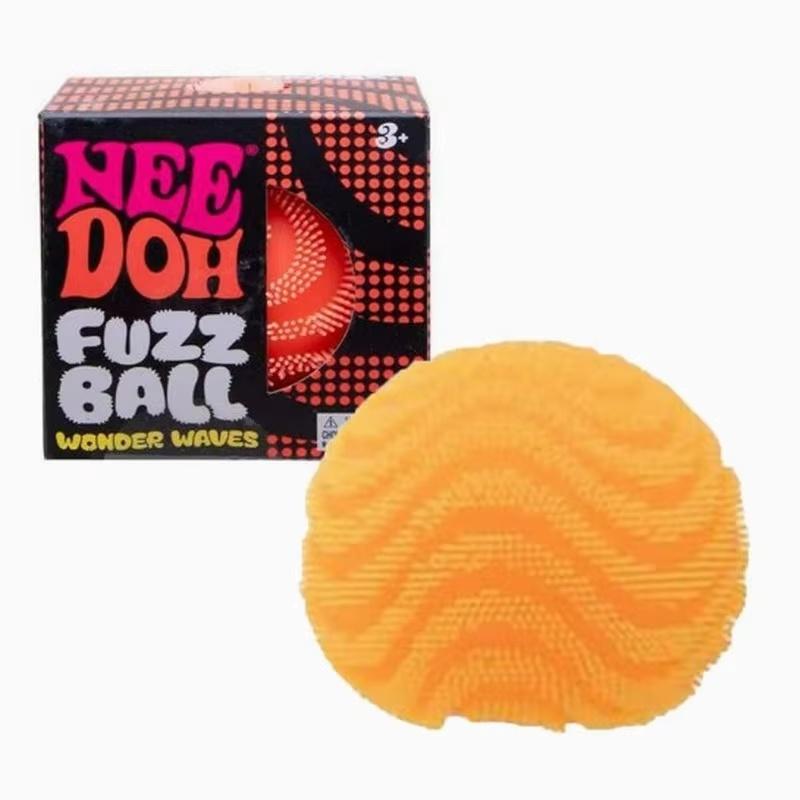 Fuzz Ball Squishy Fidget Toy Squeezable Soft Pompom Stress Relief Velvet Textured Sensory Relaxing Blind Box