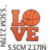 Cartoon Basketball Stickerei Stoff Aufkleber Kinderkleidung Dekorative Flicken Aufkleber Sportball Computer Stickerei Etikett Basketball Stempel Junge