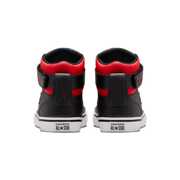 Converse Pro Blaze Strap Buty Skate High Top Dziecięce Trampki Czarne Czerwone A01560C