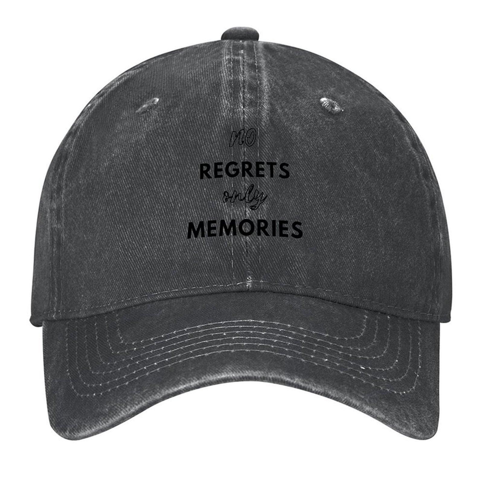 2026 No Regrets Only Memories Baseball Cap Hiking Hat Streetwear Black Hat Luxury Brand Men s Women s