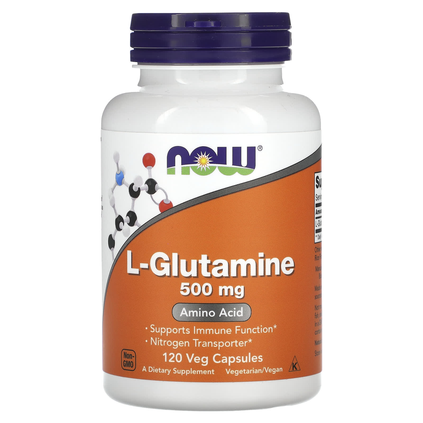 

L. Glutamine, 500Mg, 120 Veggie Caps