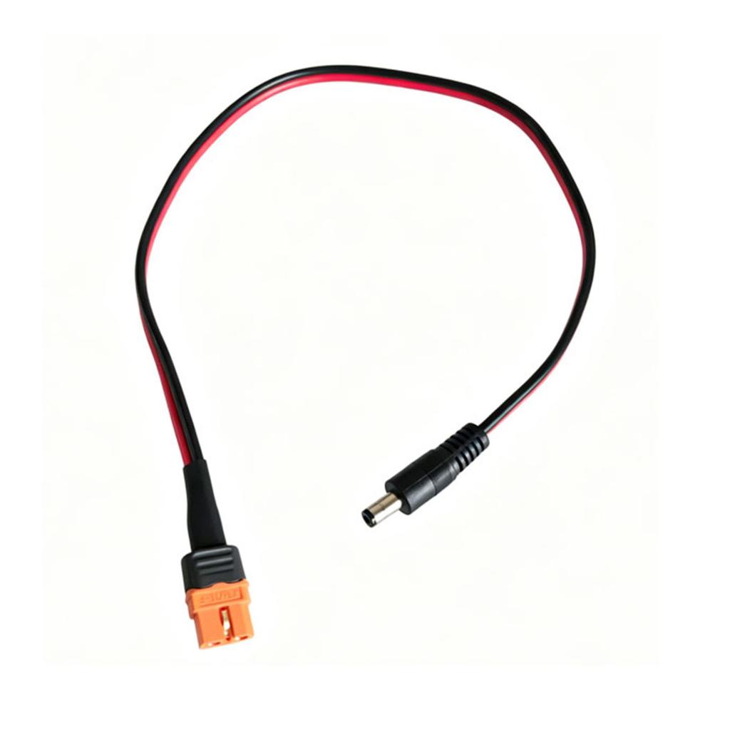 XT60I Female to DC5521 Male Power Cord Extension Wire Line with Signal Pin for Intelligent Battery Communication