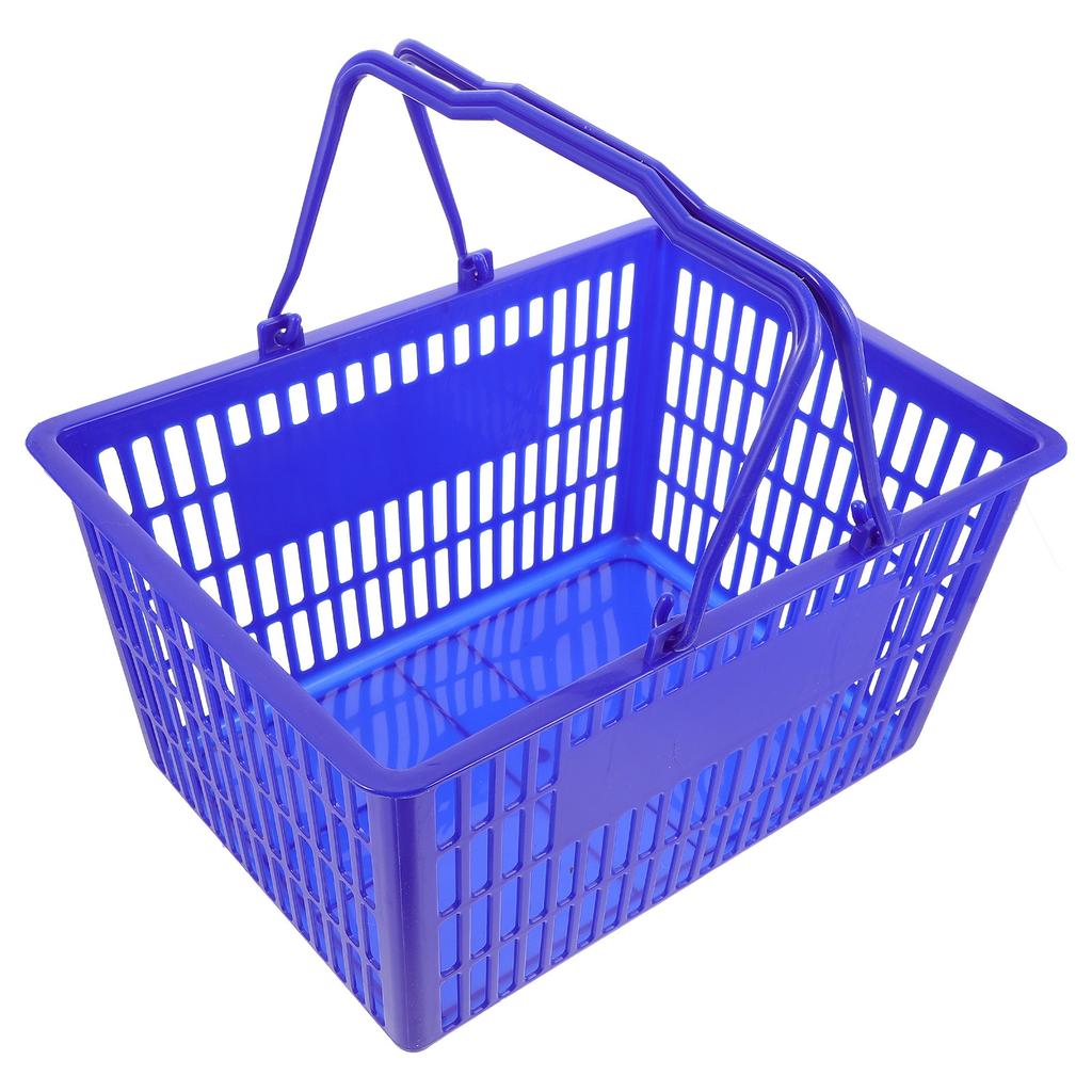 1Pcs Plastic Handheld Storage Basket Practical Shopping Basket for Supermarket Mall Grocery Vegetable Sundries Organizer