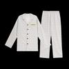 FENTENG Herren Weiches Baumwollmischung Langarm Lounge Pyjama-Set