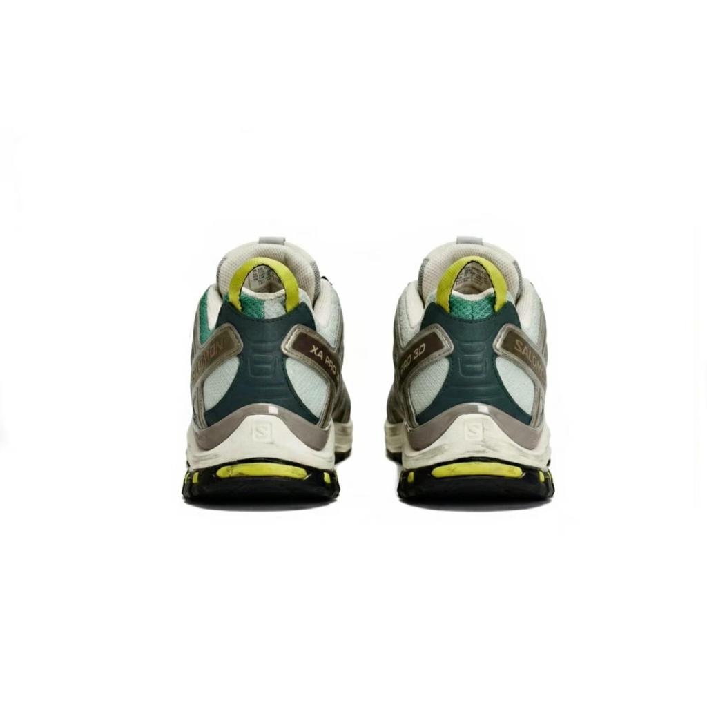 SALOMON XA PRO 3D Mesh Low top Running Shoes Unisex Gray Black Green 412322(Team1492-)