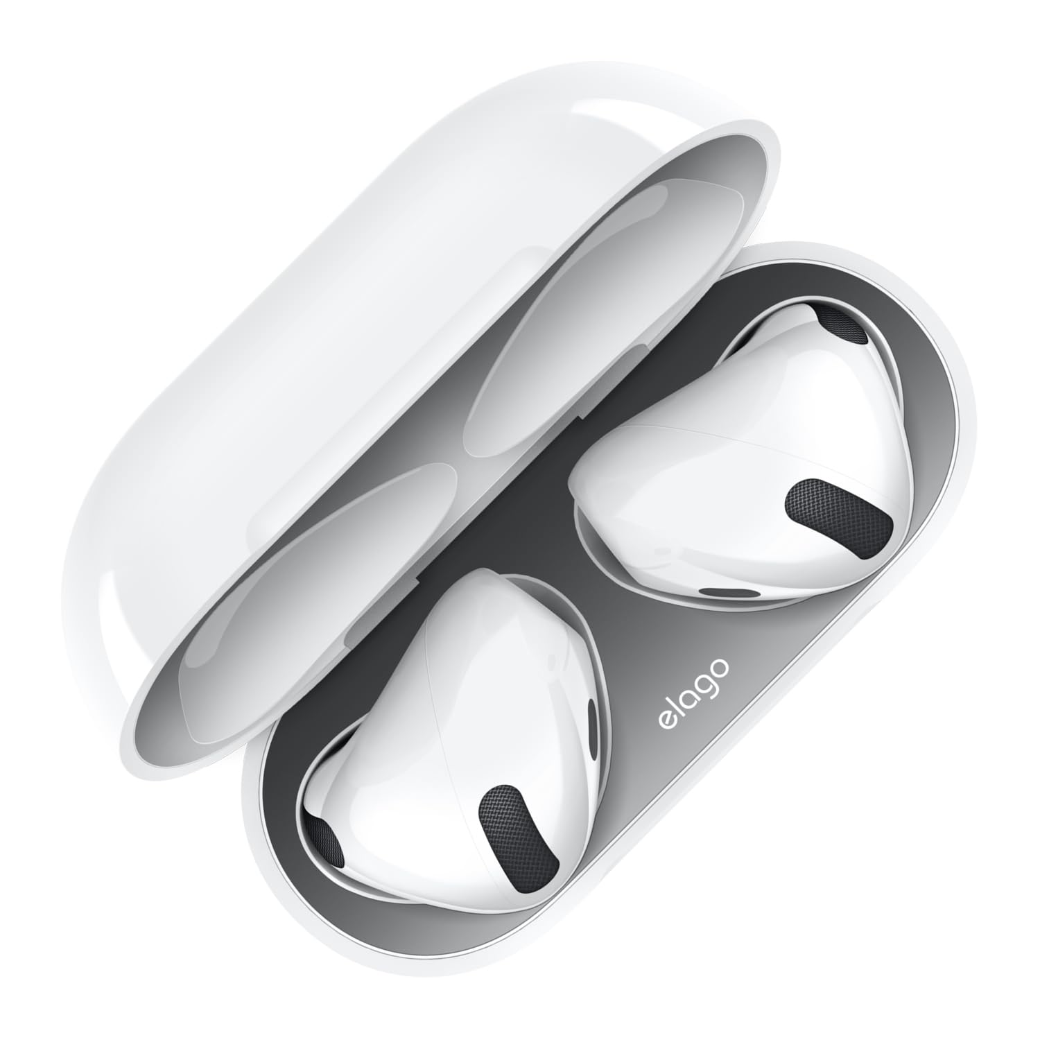 

Dust Guard for AirPods Prevents metal dust from Dust Metallic Protective Dust 2 Sheets x 2 Dust Cover with 4th DUST Dark Gray [elago] 4, entering,