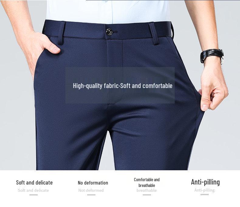 2024 Men's Casual Business Dress Straight-Leg Pants