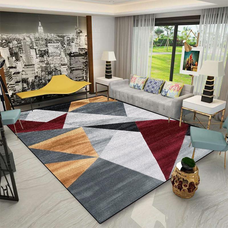 Modern Luxury Geometric Carpet Decoration Living Room Large Size Rug Home Sofa 200x300 Cm Area Rugs Bedroom Bedside Non-slip Mat