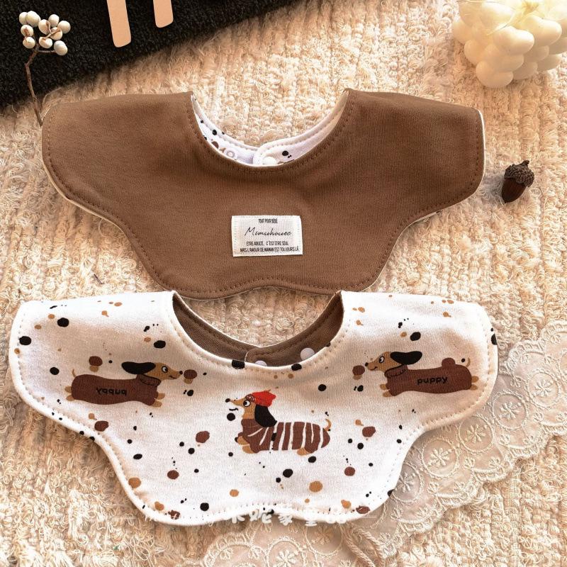 Korean Petal Baby Bib: Reversible, Anti-Vomit, All-Season Neck Scarf