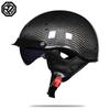 Motorcycle Helmet Retro German Classic Moto Helmet Casco Moto Half Helmet DOT Certification Capacete De Moto With HD Visors
