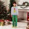 Parent-child Christmas Print Home Suit Long-sleeved Top And Pants