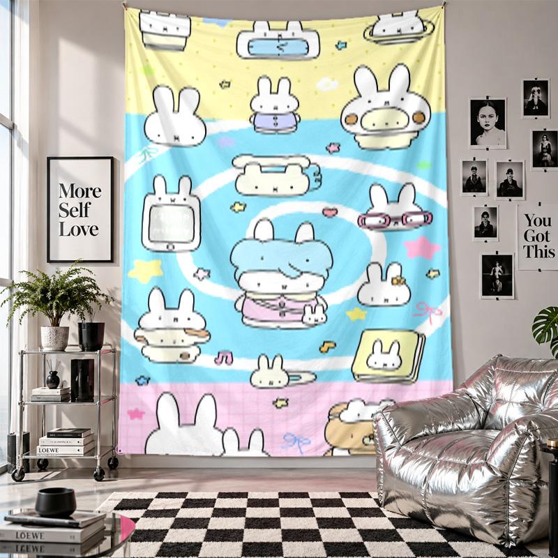 Wall TapestryMiffy Art Hanging Cloth Decorative Background Cover for Room Decoration