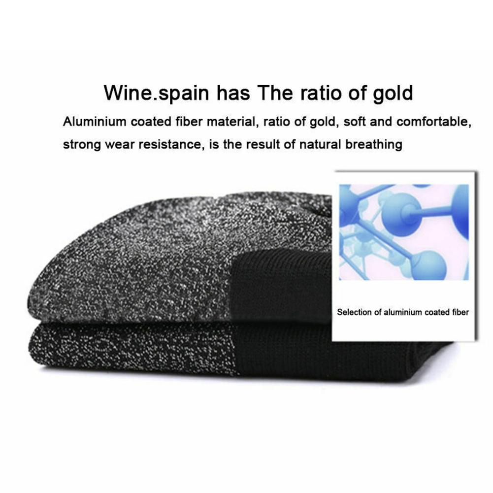 1 Pair 35 Below Winter Warm Socks Women Men Aluminized Fiber Thermal Long Socks for Outdoor Sport