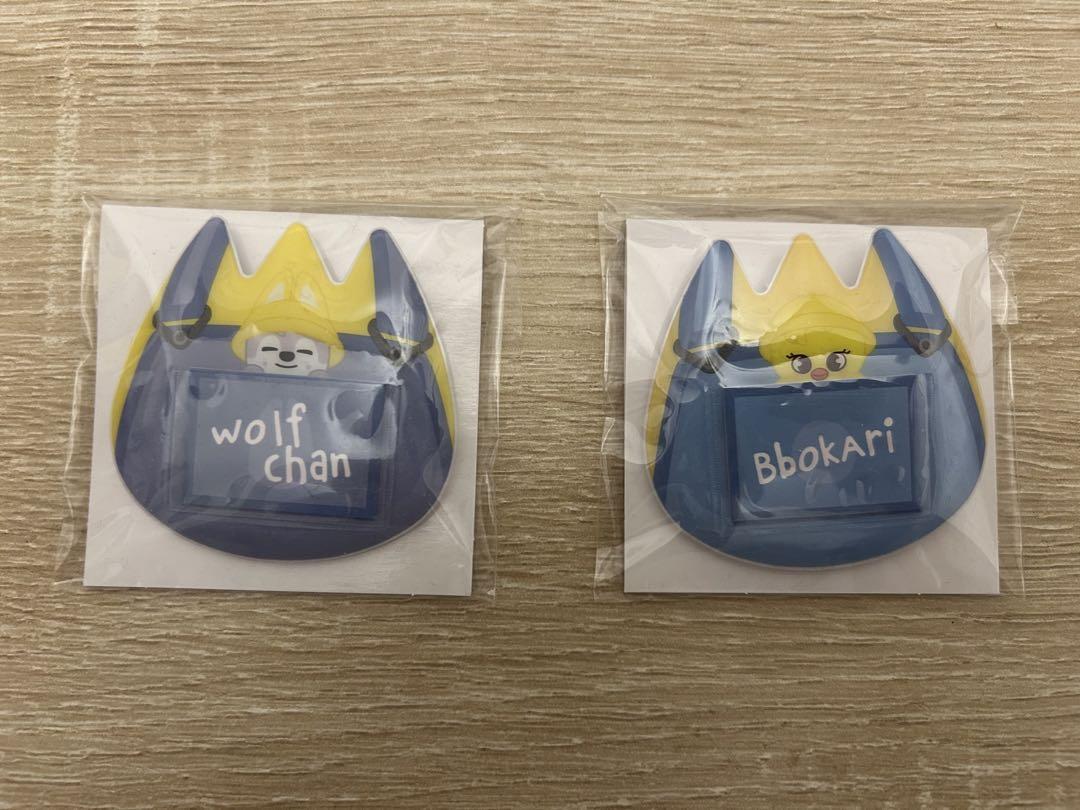 

[USED] skzoo Name Badge Online Lottery Wolfchan Pogari Hojuz Set