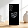 M-Motivate yourself to never give up Phone Case For Samsung S26,S25,24,23,22,30,21,10,9,Ultra,Plus,Lite,FE Soft Black Case