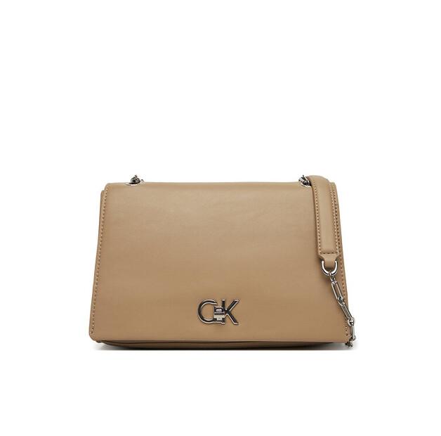 Handbag Calvin Klein Ck Medium Conv Chain Bag K60K612810 Beige