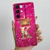 For Realme 15X C85 5G Crown Initial Letter Couple Phone Case Realme15X RMX5250 RMX5253 Soft Silicone TPU Lens Protective Casing