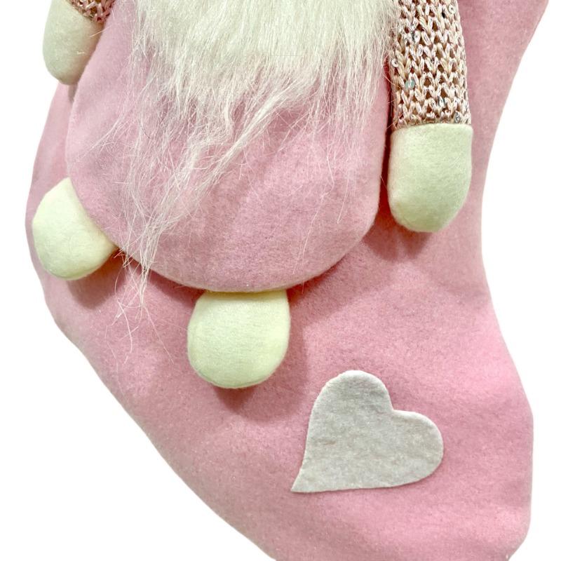 Christmas Socks Fabric Decoration Valentine's Gift Bag Faceless Doll Hanging Ornament for Holiday Home Party Wall Decoration