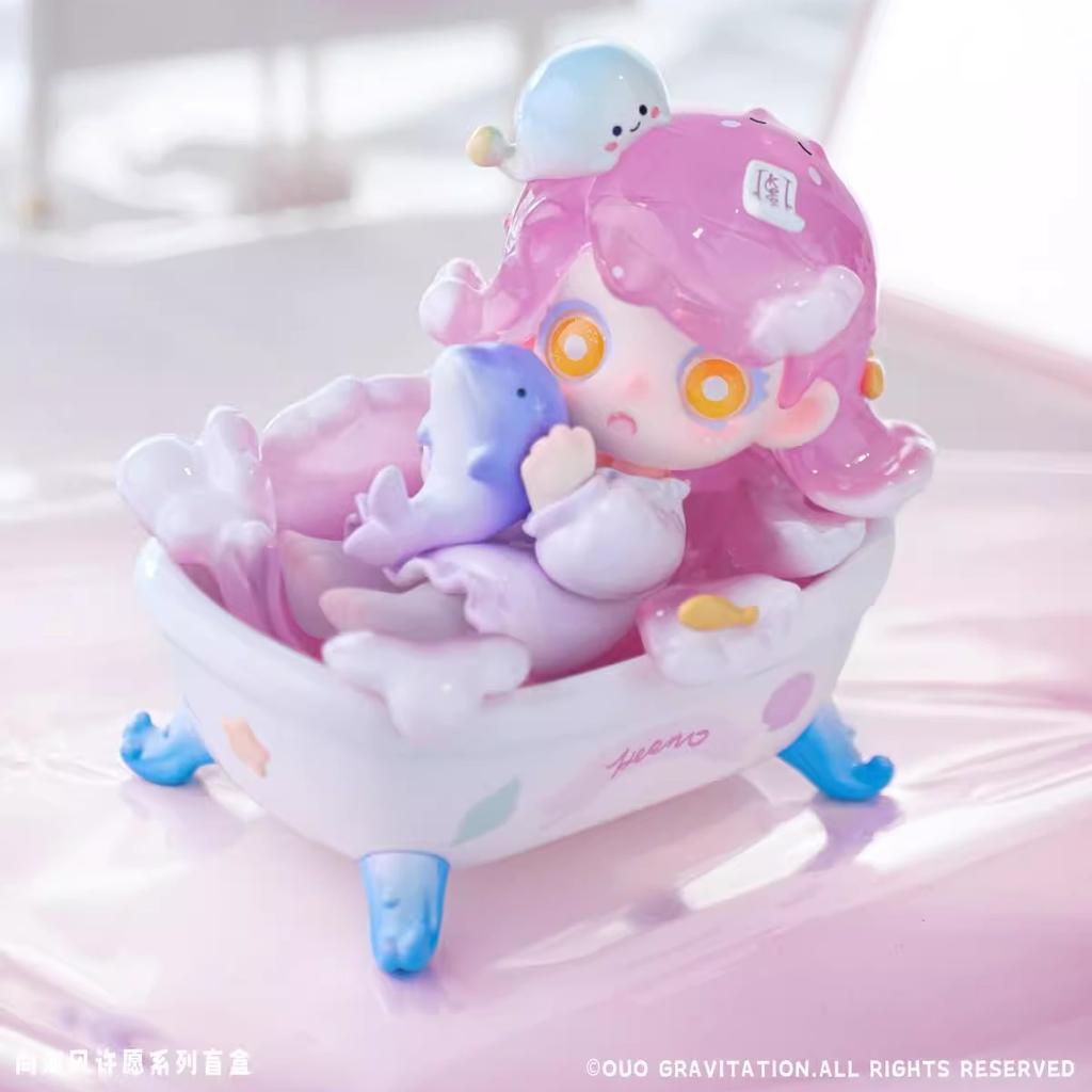 Keeno WISH ON THE SEA BREEZE Série Blind Box Roztomilá Q-Verze Pryskyřičný Model Stolní Trendy Ozdoba Designová Hračka Překvapivý Dárek