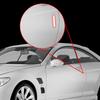 2 Stück Reflektierendes Sicherheitswarnband für Autos Innenraum Türsticker mit roten Reflektoren Gut sichtbare Sicherheit Tür öffnen