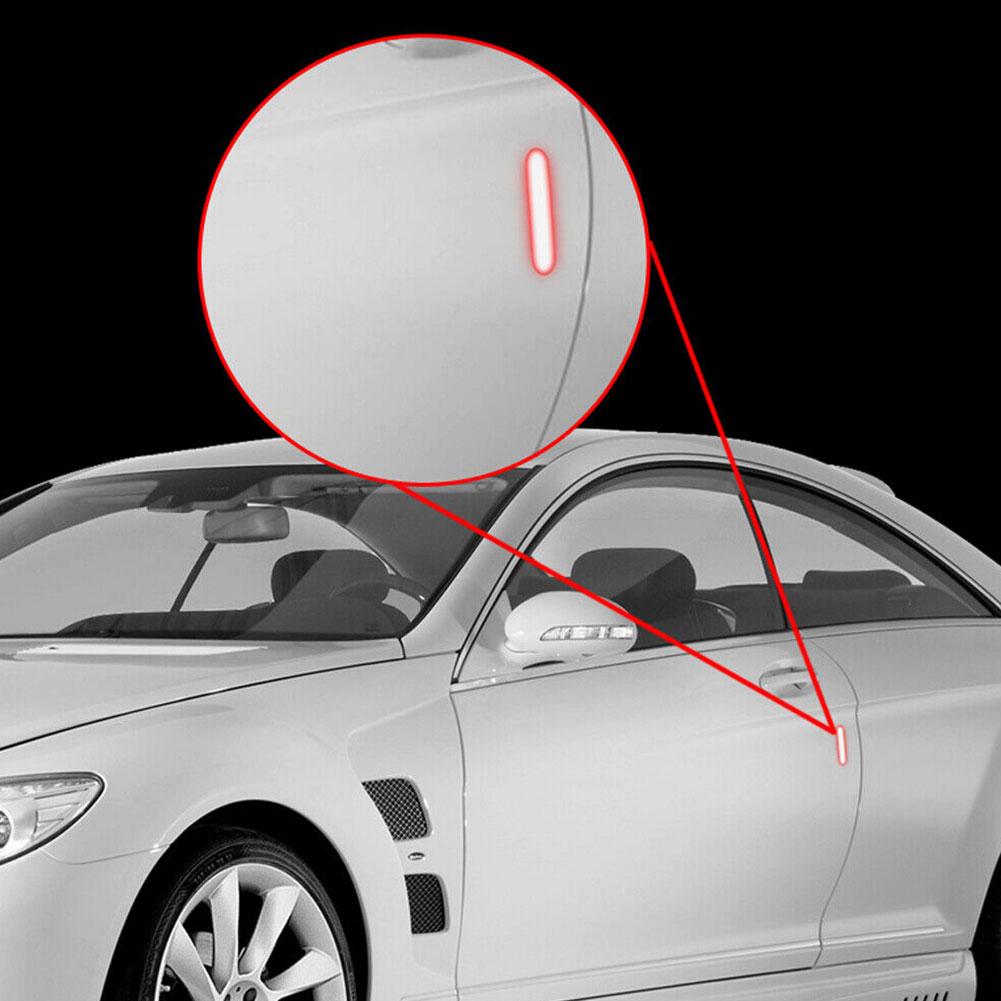 2 Stück Reflektierendes Sicherheitswarnband für Autos Innenraum Türsticker mit roten Reflektoren Gut sichtbare Sicherheit Tür öffnen