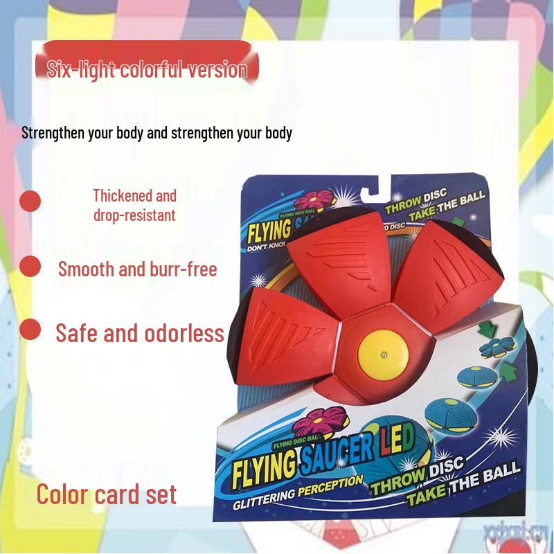 Magical Elastic Flying Saucer Ball - Children's Bouncing Stomp Toy for Outdoor Play