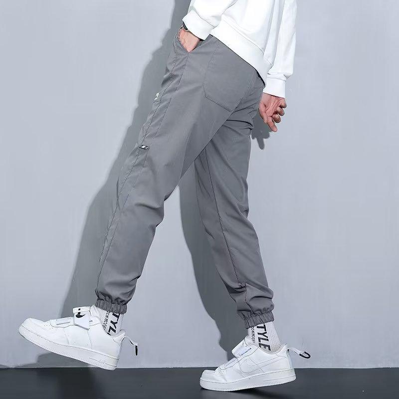 Casual Pants Men's Autumn New Thin Elastic Breathable Leggings Loose Harlan Tooling Men's Pants Versatile