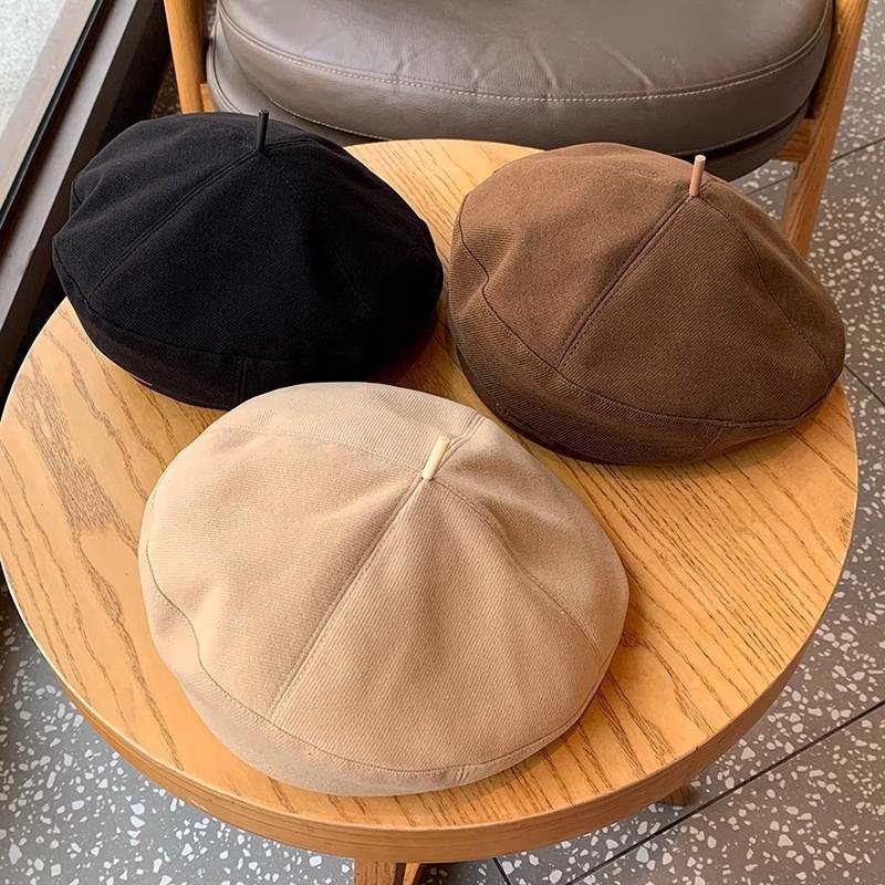 New Autumn Women's Beret Fashion British Style Artist Hat Retro Versatile Show Small Face