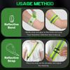 Adult and Children Reflective Straps Night Running Cycling Clothing Adjustable Safety Shoulder Strap Wristband Elastic Band