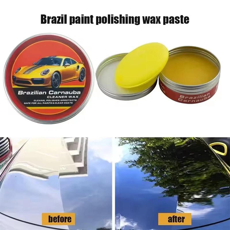 200g Carnauba Paste Autowachs Autolackpflege Wachs Brasilianisches Polierwachs Paste Hochglanz Glanz Superhydrophobe Beschichtung Glasur