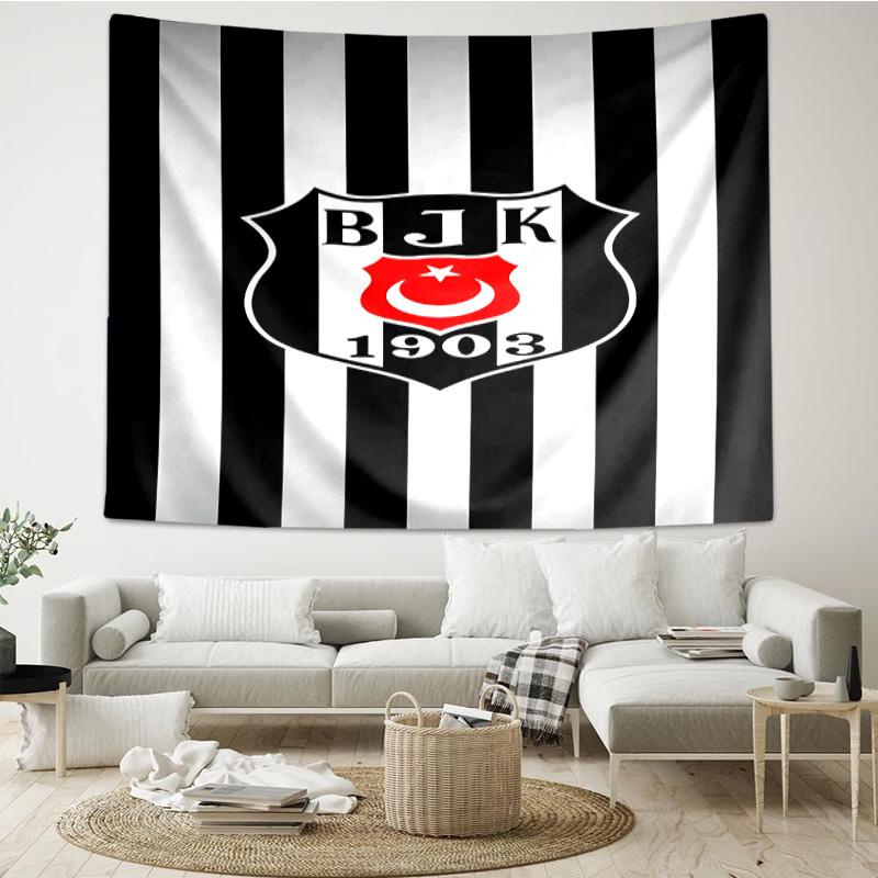 Arazzo Emblema Cresta Beşiktaş Istanbul Decorazione Stanza Appeso a Parete per Soggiorno Camera da Letto, dormitorio, Regali di Compleanno e Natale
