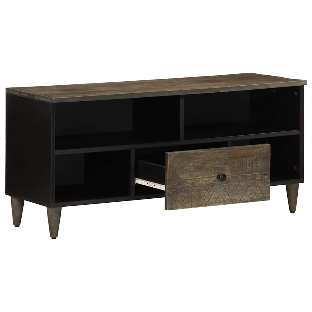 TV Stand 100x33x46 Cm Solid Mango Wood